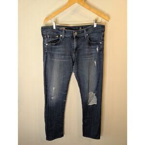 AG Adriano Goldschmied The Nolan Relaxed Slim Jeans Distressed 31R Women's